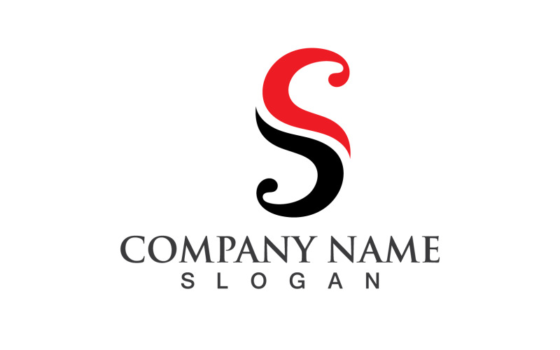 S Business Initial Company Logo Vector V3