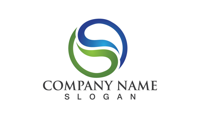 S Business Initial Company логотип вектор V16
