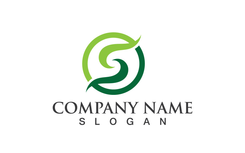 S Business Initial Company логотип вектор V6