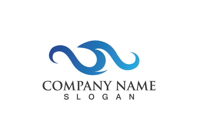 Wave Water Logo En Symbool Vector V23