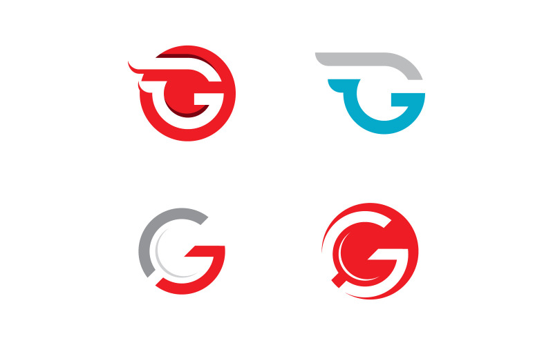 G 字母徽标矢量符号 V9