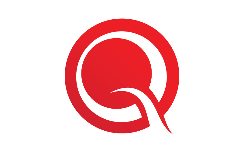 Q lettre Logo vecteur symbole V4