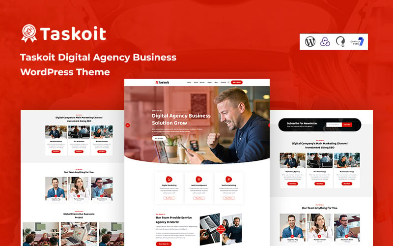 Taskoit - motyw WordPress dla agencji cyfrowej