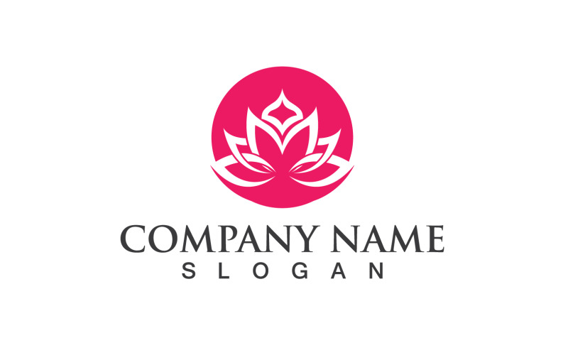 Lotus Flower Logo And Icon Vector V14