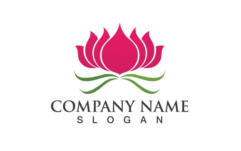 Lotusbloem Logo En Pictogram Vector V8
