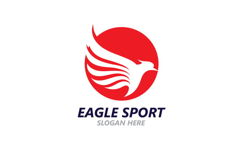 Eagle Sport Wing Logo And Symbol V15 - TemplateMonster