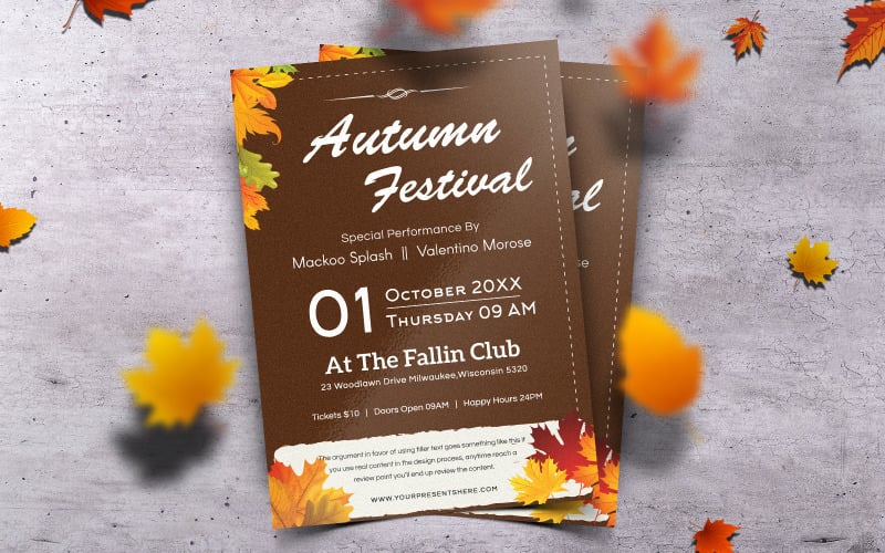 Mid Autumn Festival Flyer Print and Social Media Template-12