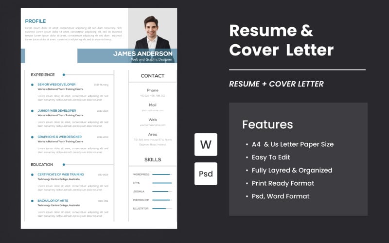 Profesjonalny projekt CV i CV