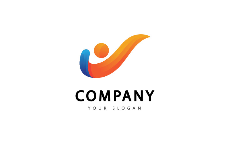 Successo persone Logo Vector Symbol V4