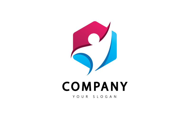 Successo persone Logo Vector Symbol V5