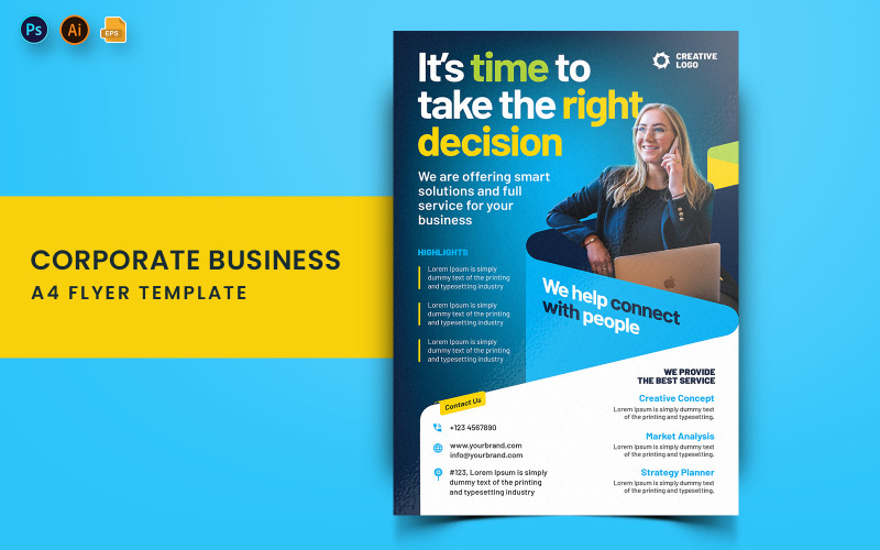 Corporate Business Flyer Print und Vorlage für soziale Medien-02