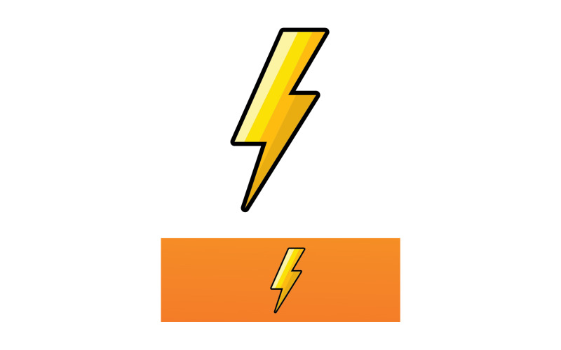 Flash-Thunderbolt-Logo und Symbolvektor V1