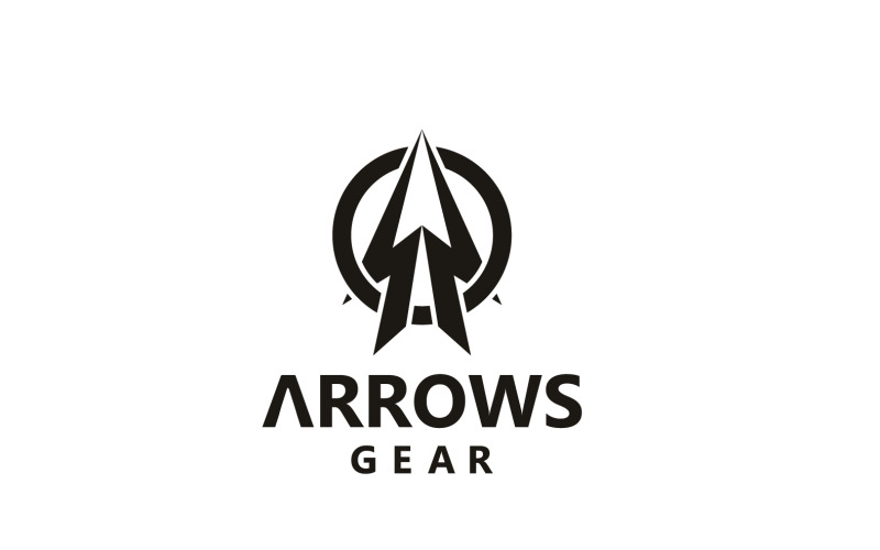 Pijl Gear Logo En Symbool Vector