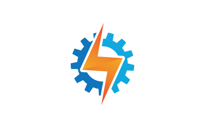 Flash Thunderbolt-logotyp och symbolvektor V6