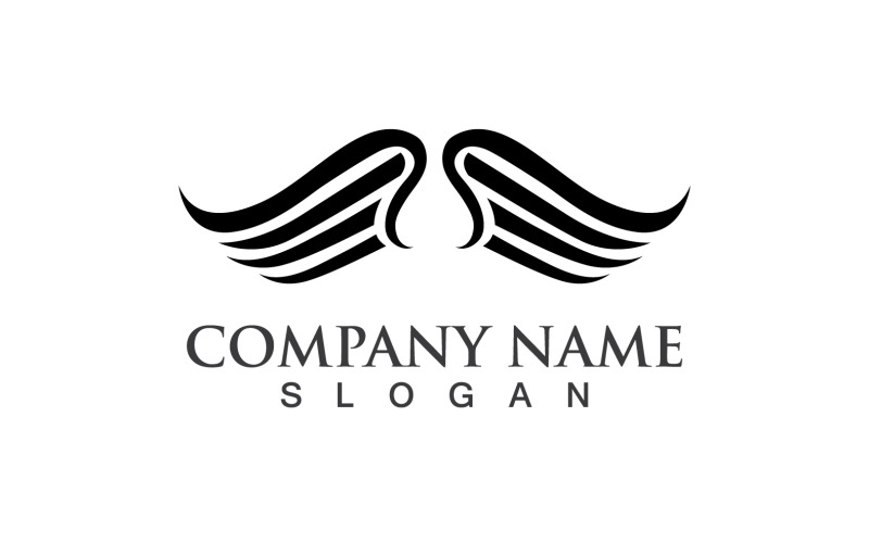 Wing Falcon Logo And Symbol Vector V22