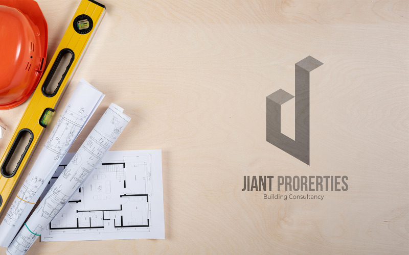Jiant Properties - Modelo de Design de Logotipo de Imóveis