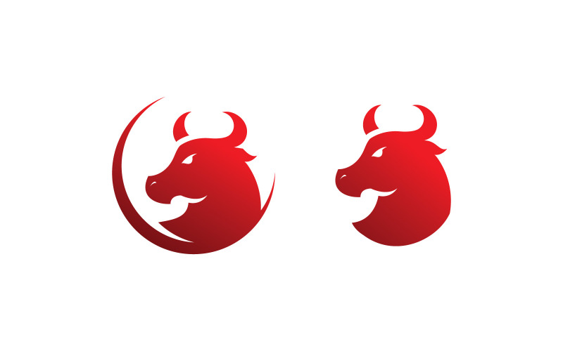 Bull Logo vektor szimbólum V3