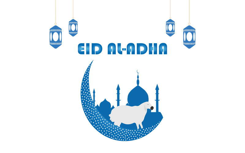 Eid El Adha Ilustrace Vektor