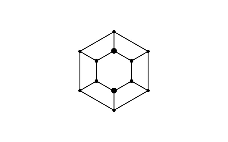 Шаблон вектора дизайна многоугольной линии V3