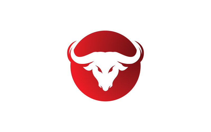 Símbolo de vetor de logotipo de touro V6
