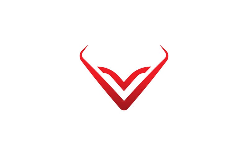 Stier Logo Vector Symbool V4