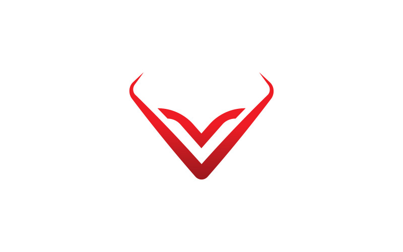 toro, logotipo, vector, símbolo, v4