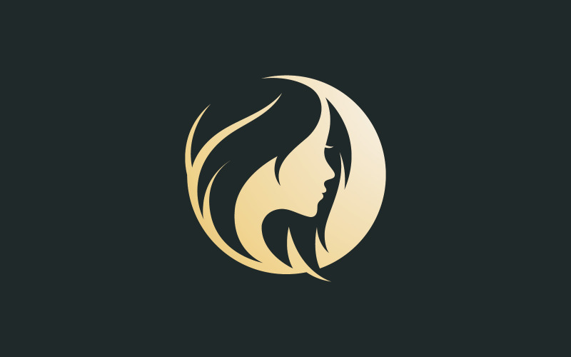 beauté, femme, logo, icône, conception, vecteur, v4