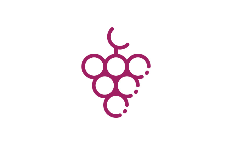 Druiven Logo Icon Design Vector V2