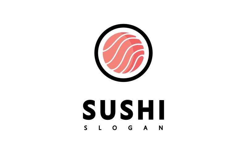 Sushi Logo Icon Design Vector, Japans eten Logo symbool V1