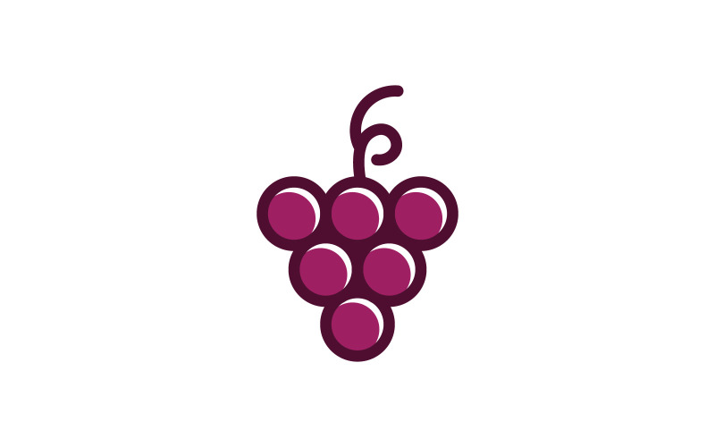 Uva Logo Icona Design Vector V1