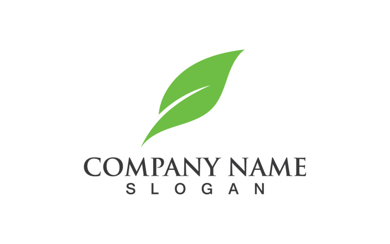 Groene Eco Leaf Tree Natuur Logo Vector Design V56