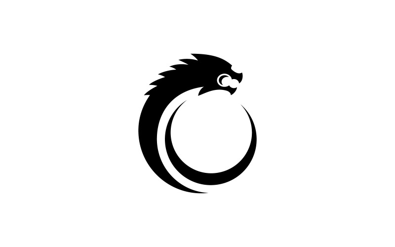 Dragón Logo Vector Símbolo V3