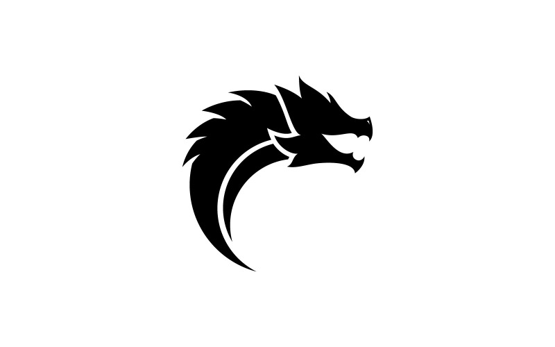 Dragon Logo Vector Symbol V1 #255228 - TemplateMonster