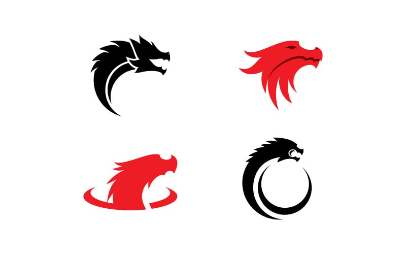 Dragon Logo Vector Symbol V9