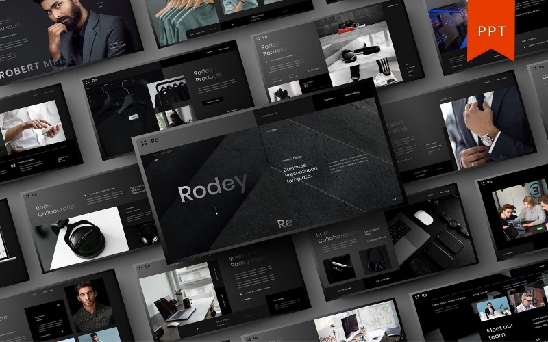 Rodey – Modèle d'entreprise PowerPoint