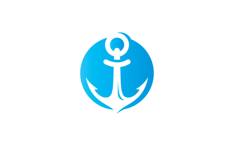 Kotwica Logo Wektor Symbol V2