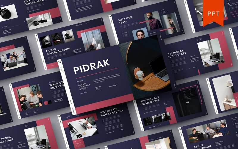 Pidrak – Шаблон бизнес-презентации PowerPoint
