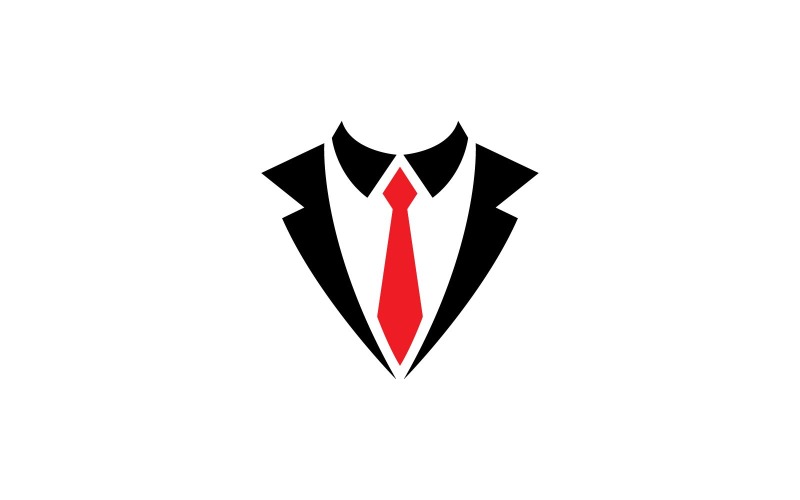 Smokin Elbise Logo Vektör Sembolü V2
