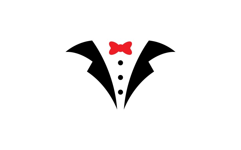 Smoking Kleid Logo Vektorsymbol V5