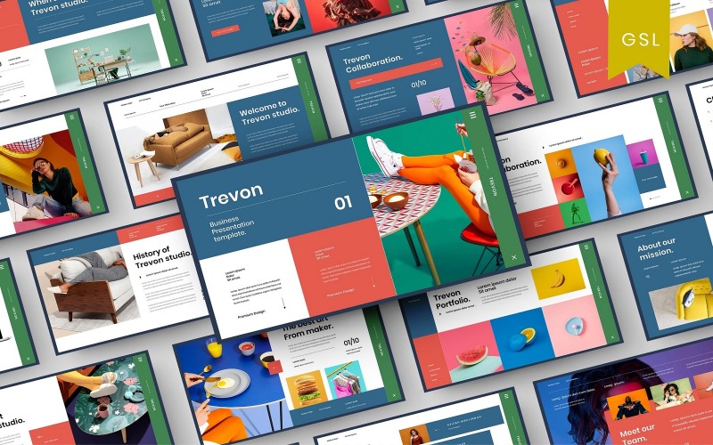 Trevon – бізнес-шаблон слайдів Google