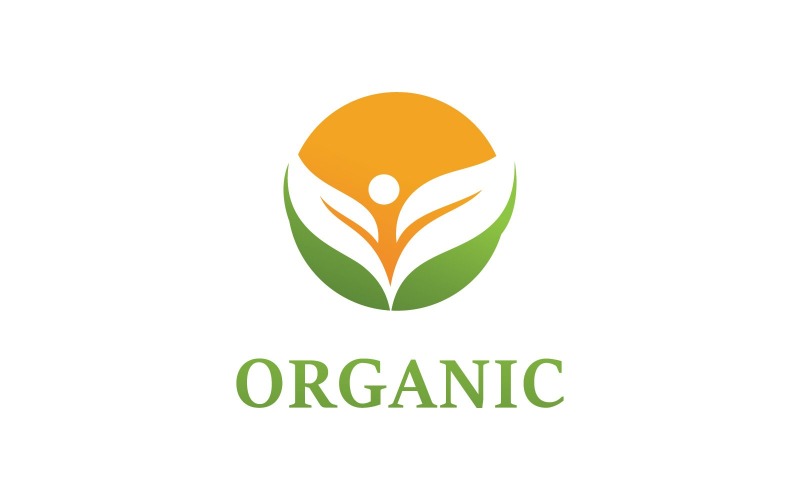 Zielony liść organiczny Logo Vector Symbol V6