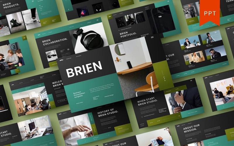 Brien – İş PowerPoint Şablonu