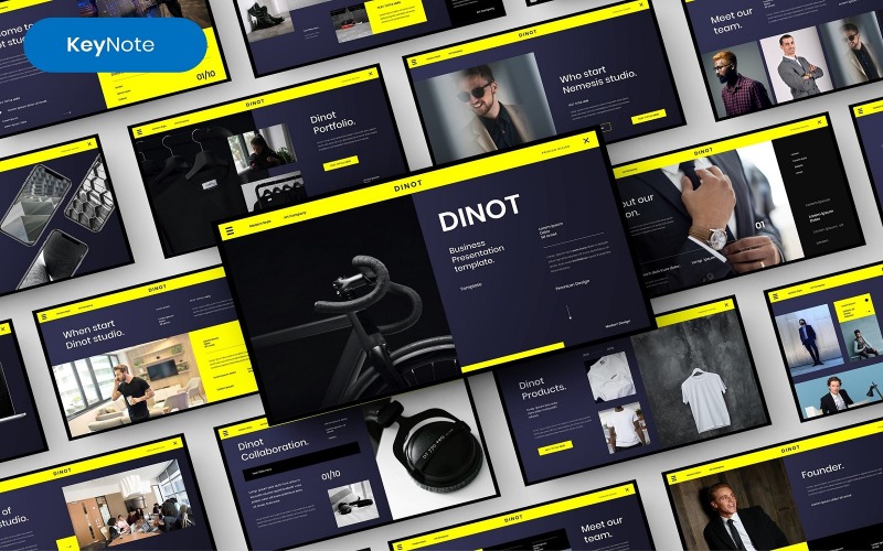Dinot – Шаблон бизнес-презентации