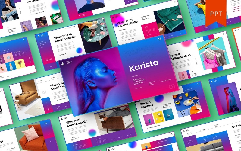 Karista – бізнес-шаблон PowerPoint
