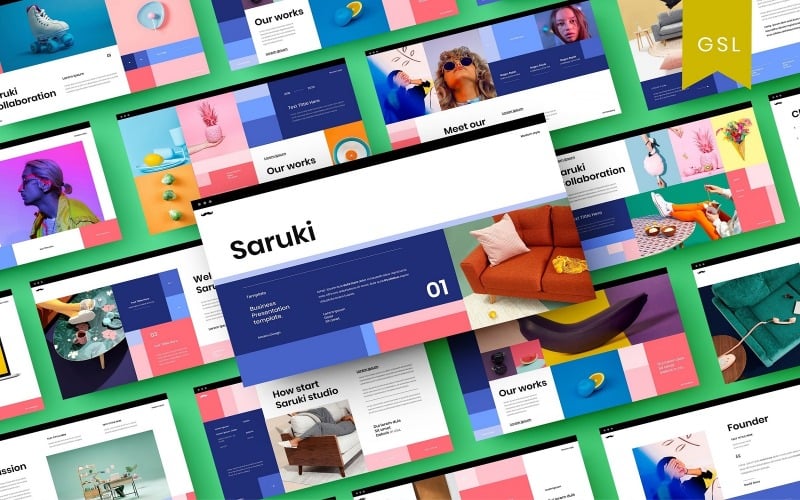 Saruki - Business-Google-Folienvorlage