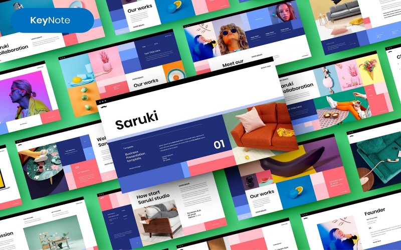 Saruki – Zakelijk Keynote-sjabloon