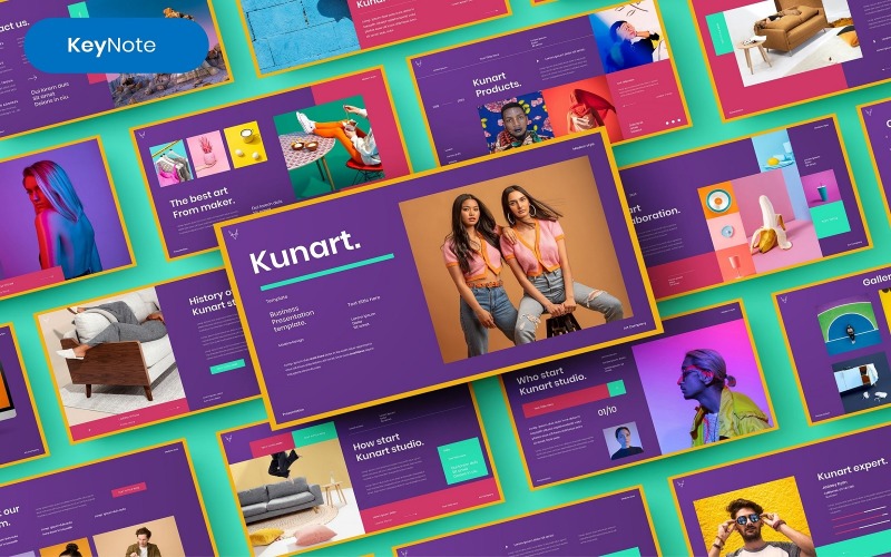 Kunart – Business Keynote sablon