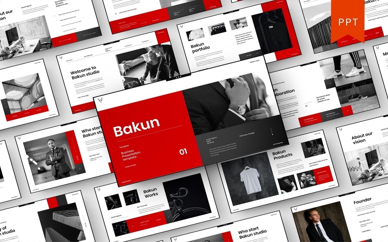 Bakun - Modèle de diapositives Google pour les entreprises