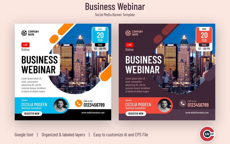 Baner w mediach społecznościowych na webinarium dla firm - 00198