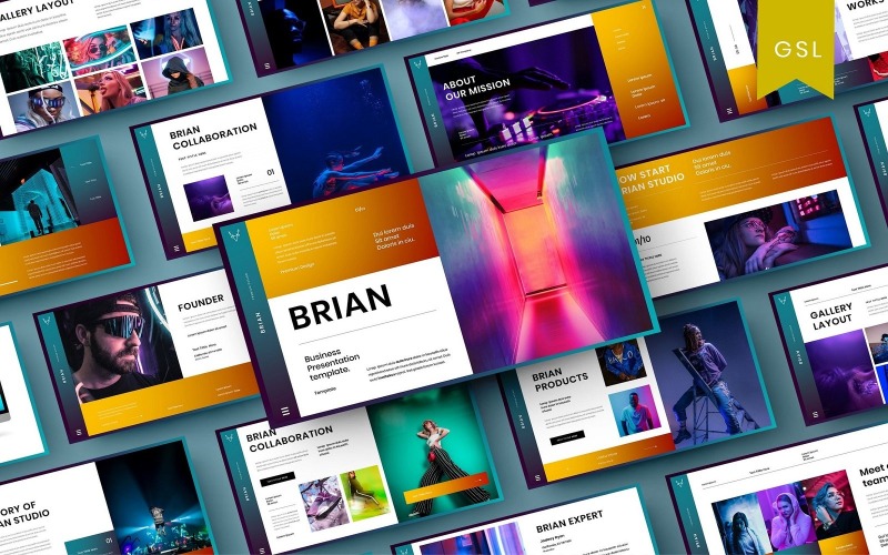 Brian - Business Google Slide Mall
